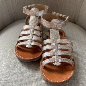 Garnet Hill Kids Italian Gladiator Sandals - Size 2.5 (EU 34)